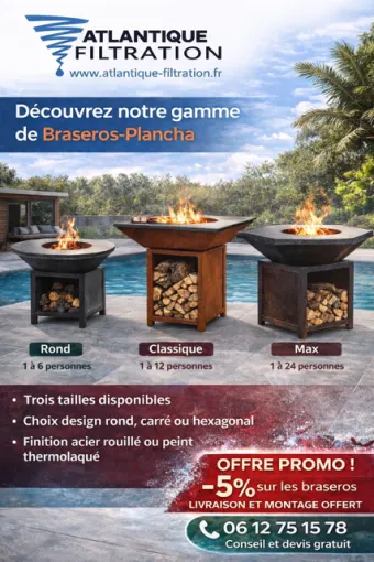 brasero disponible a partir de maintenant , Royan, Atlantique Filtration
